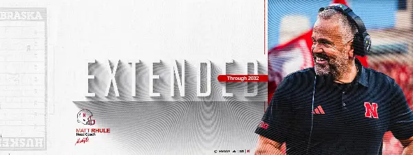 Nebraska Extends Coach Matt Rhule's Contract Through 2032 Season