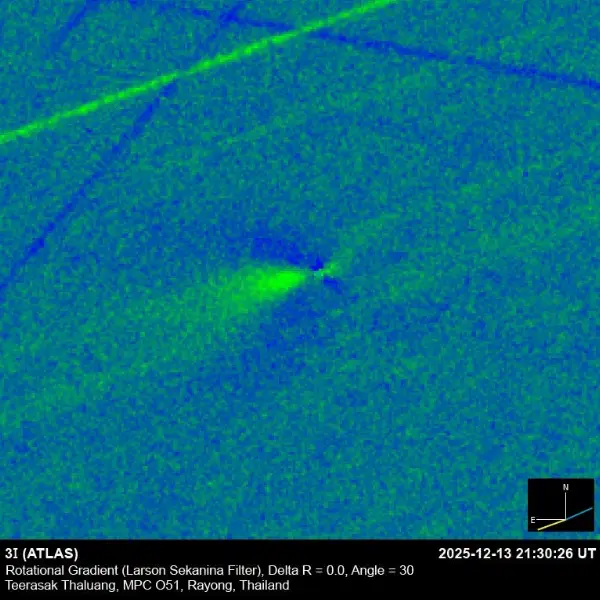 Interstellar Object 3I/ATLAS Displays Unusual Anti-Tail as it Approaches Earth