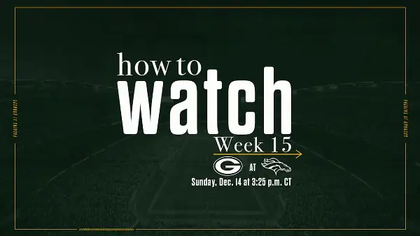 Green Bay Packers vs. Denver Broncos: Week 15 Game Details