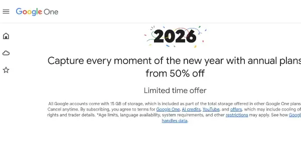 Google One Offers Limited-Time 50% Discount on Annual 2TB and AI Pro Plans